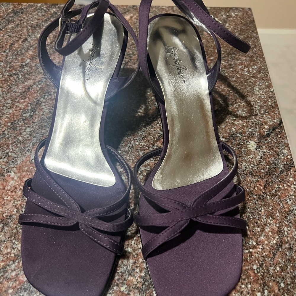 Elegant Purple Strappy 3” Heels